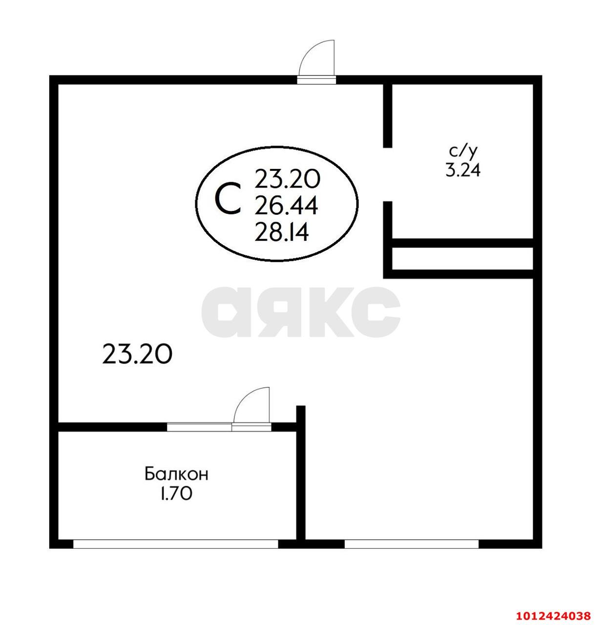 Фото №2: Студия 30 м² - Краснодар, Славянский, ул. Заполярная, 39к6