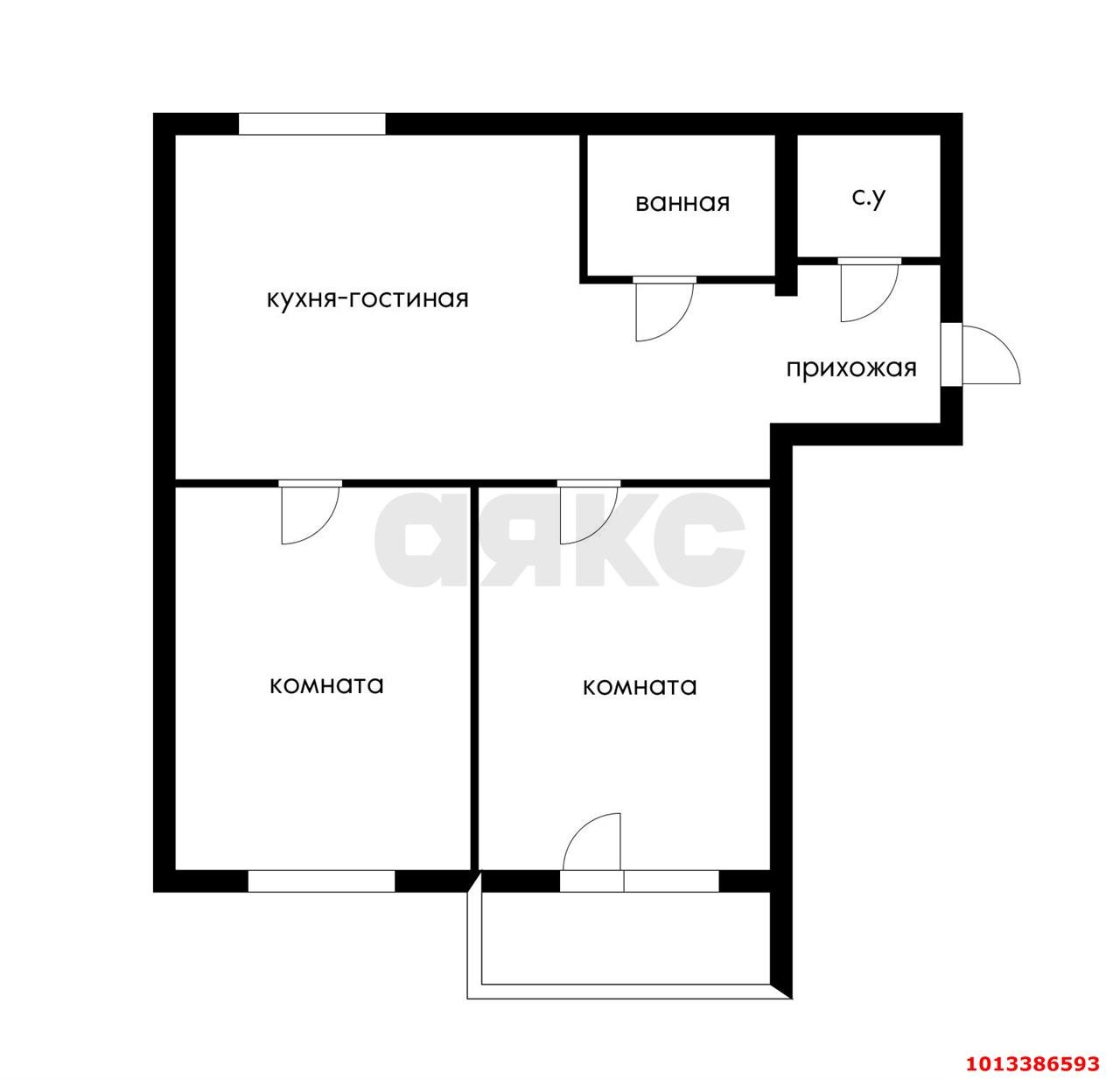 Фото №15: 2-комнатная квартира 60 м² - Краснодар, жилой комплекс Красивый, пер. 2-й Красивый, 10