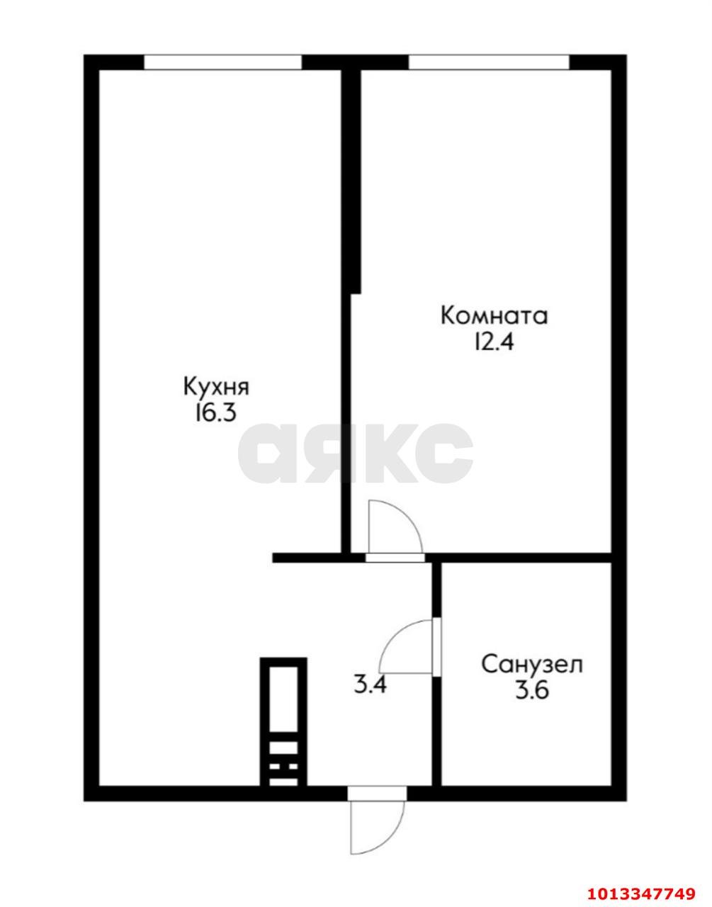 Фото №6: 1-комнатная квартира 35 м² - Краснодар, жилой комплекс Самолёт-2, ул. Западный Обход, 57