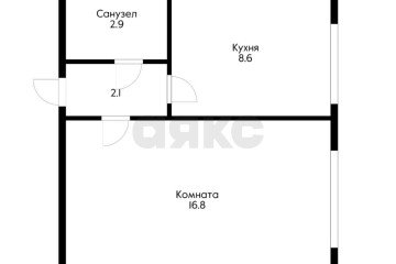 Фото №2: 1-комнатная квартира 30 м² - Краснодар, мкр. Музыкальный, ул. Аксайская, 40/1