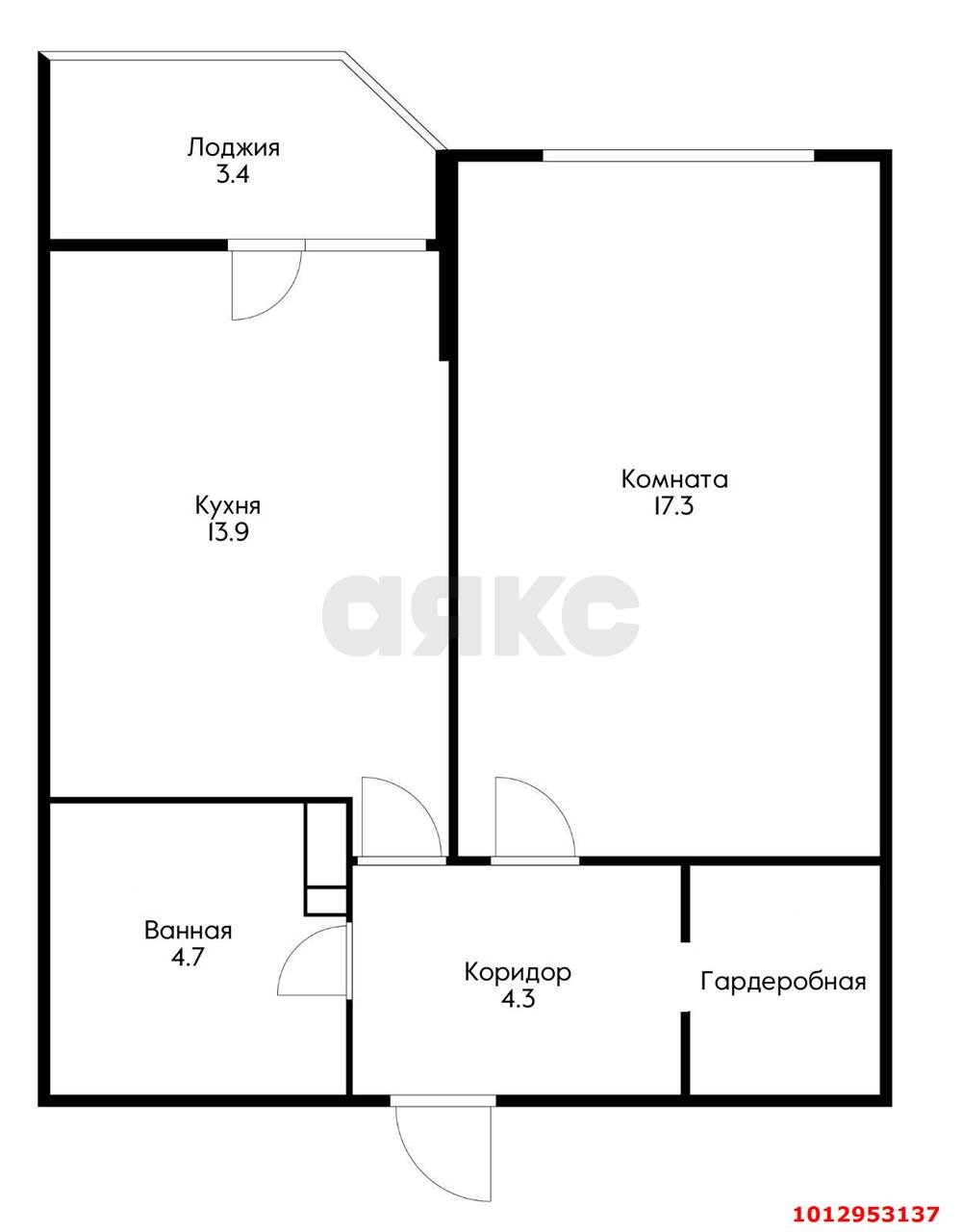 Фото №11: 1-комнатная квартира 43 м² - Краснодар, жилой комплекс Симфония, ул. Российская, 72/1к1