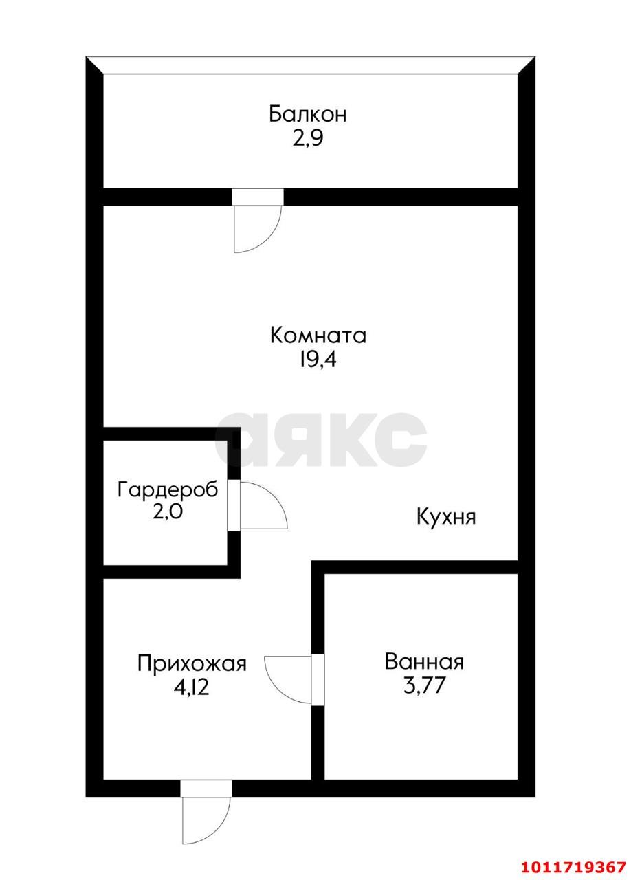 Фото №18: Студия 34 м² - Краснодар, жилой комплекс Жемчужина, ул. имени Ф.И. Шаляпина, 30/1к1