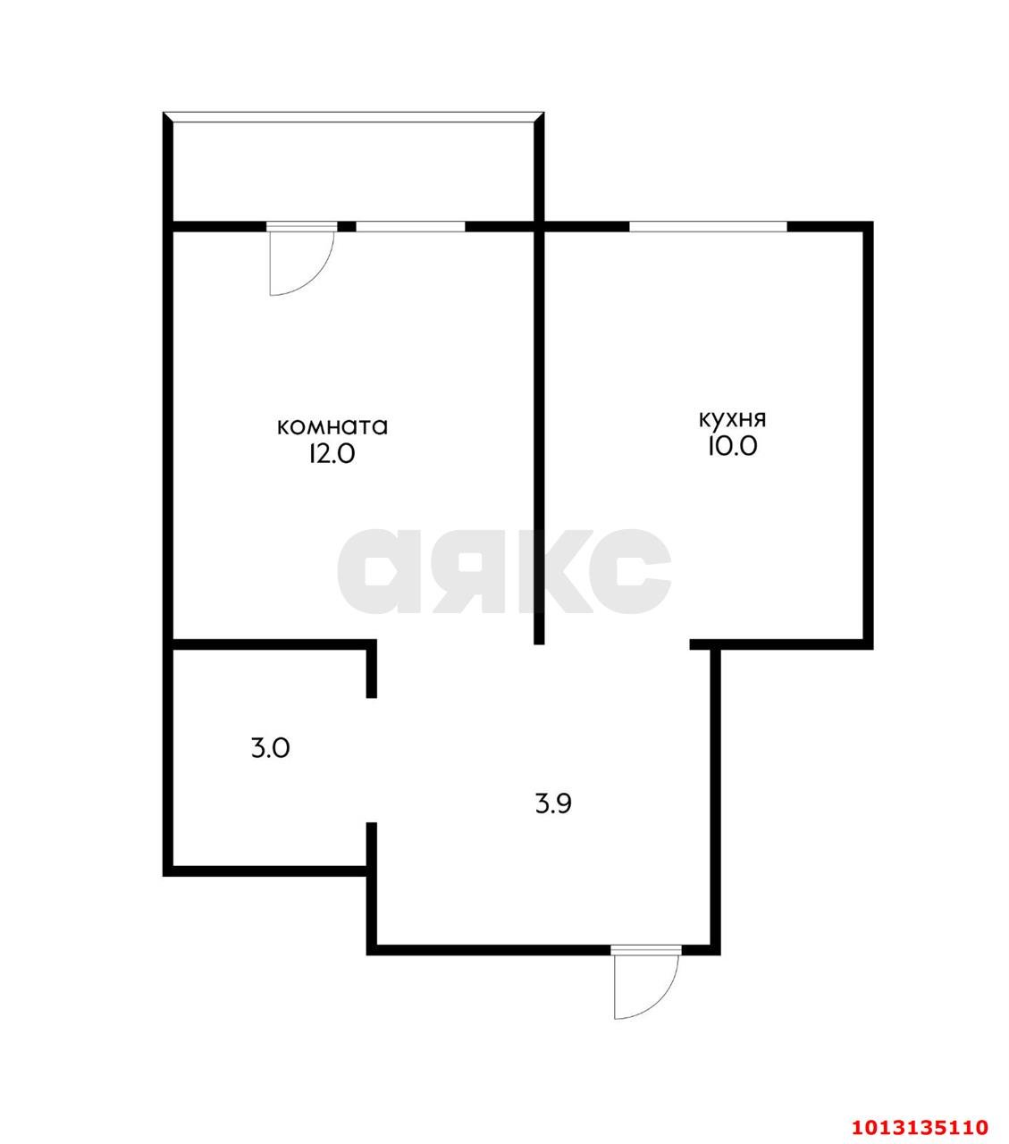 Фото №12: 1-комнатная квартира 31 м² - Краснодар, жилой комплекс Самолёт, ул. Западный Обход, 39/2