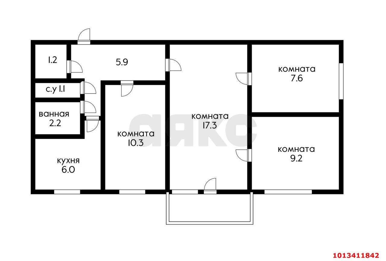 Фото №15: 4-комнатная квартира 61 м² - Краснодар, Горгаз, ул. Станкостроительная, 24