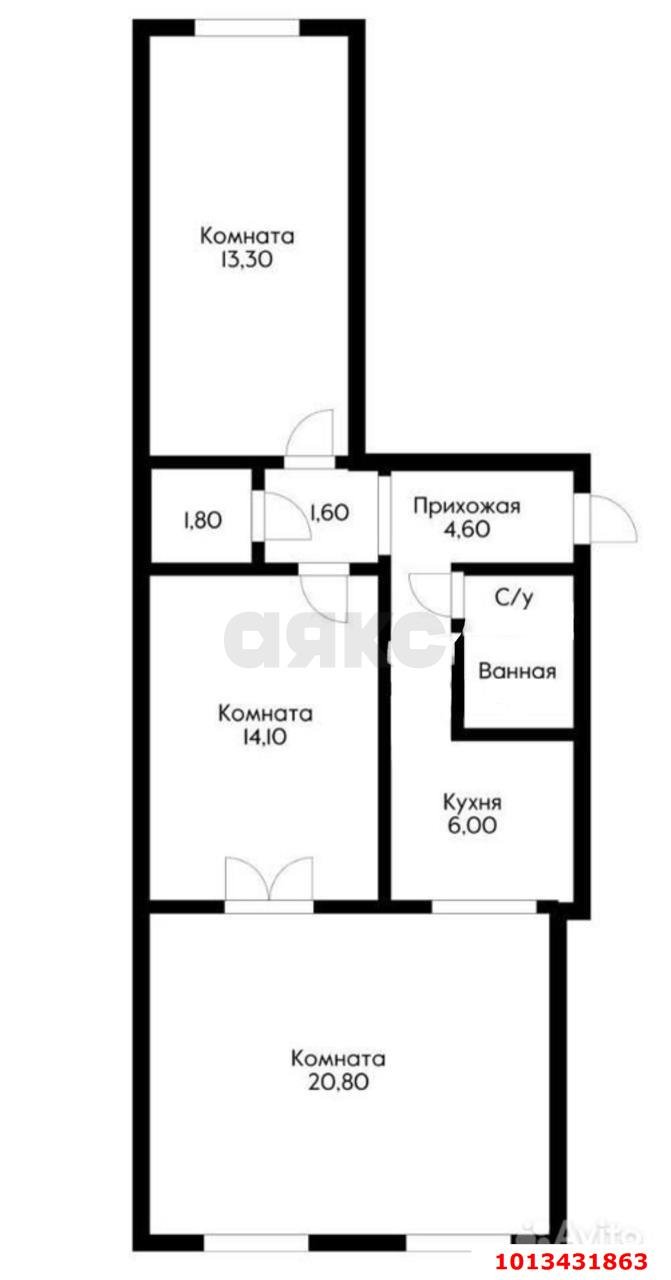 Фото №15: 3-комнатная квартира 65 м² - Краснодар, Завод Измерительных Приборов, ул. Московская, 82