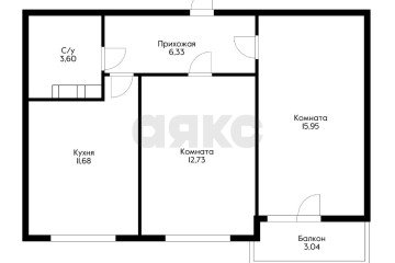 Фото №1: 2-комнатная квартира 54 м² - Краснодар, мкр. жилой комплекс Смородина, ул. Владимира Жириновского, 1