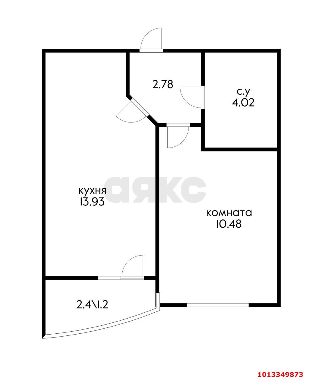 Фото №7: 1-комнатная квартира 36 м² - Краснодар, имени Петра Метальникова, ул. Петра Метальникова, 38