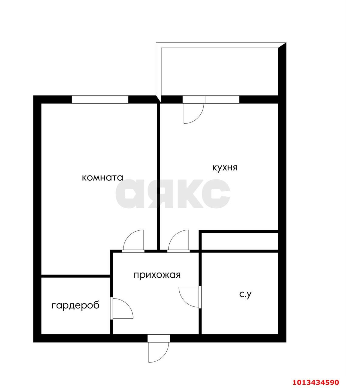 Фото №14: 1-комнатная квартира 39 м² - Краснодар, жилой комплекс Отражение, ул. Конгрессная, 41