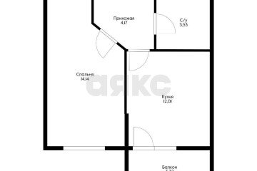 Фото №5: 1-комнатная квартира 37 м² - Краснодар, мкр. жилой комплекс Облака, 