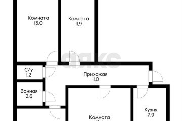 Фото №2: 4-комнатная квартира 80 м² - Краснодар, мкр. Центральный, ул. Красноармейская, 140