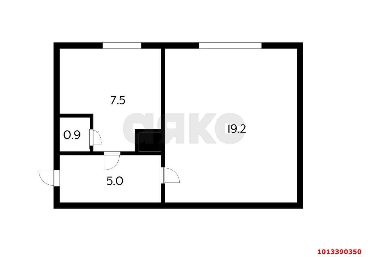 Фото №9: 1-комнатная квартира 32&nbsp;м², 1/2&nbsp;эт. - Краснодар, Центральный внутригородской округ, мкр. Центральный, ул. Ломоносова, 106