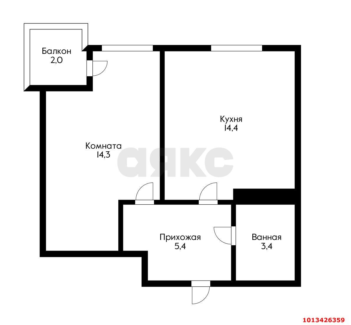 Фото №11: 1-комнатная квартира 40 м² - Краснодар, жилой комплекс Европа Клубный Квартал 6, ул. Античная, 10