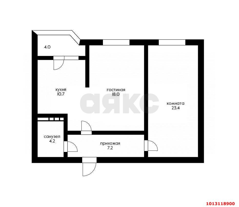 Фото №5: 2-комнатная квартира 67 м² - Краснодар, жилой комплекс Сказка Град, ул. имени В.Н. Мачуги, 166Ак1