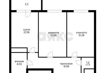 Фото №5: 2-комнатная квартира 59 м² - Знаменский, мкр. Родные Просторы, 