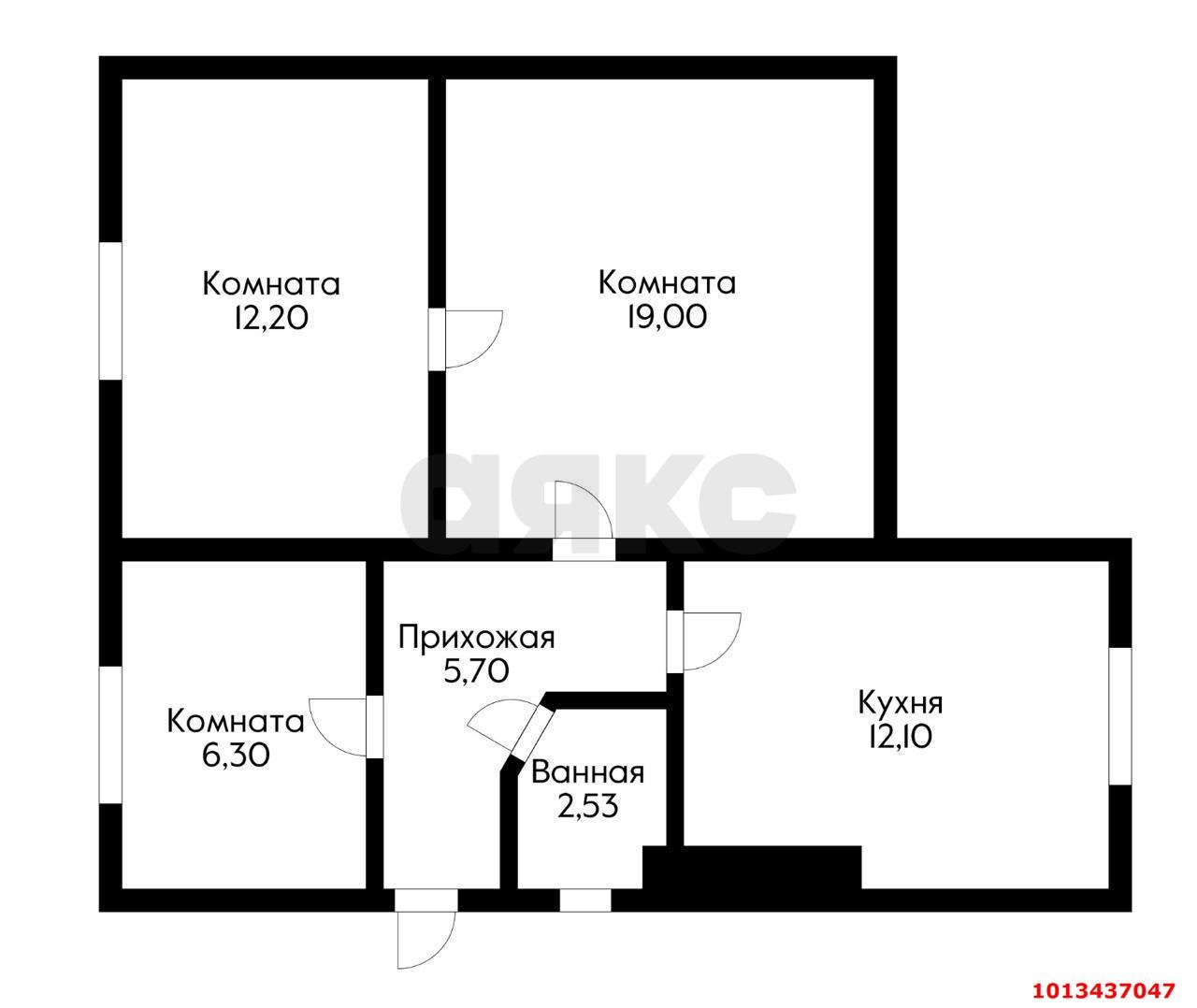 Фото №2: Дом 57 м² + 2 сот. - Яблоновский, пр-д 3-й  Толбухина, 4