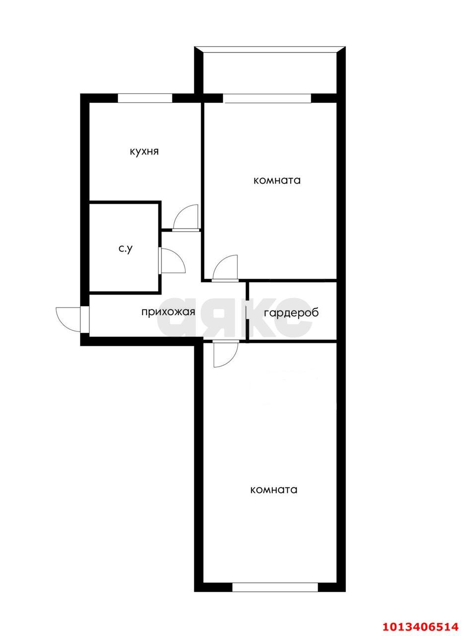 Фото №12: 2-комнатная квартира 52 м² - Краснодар, Фестивальный, ул. Гагарина, 73