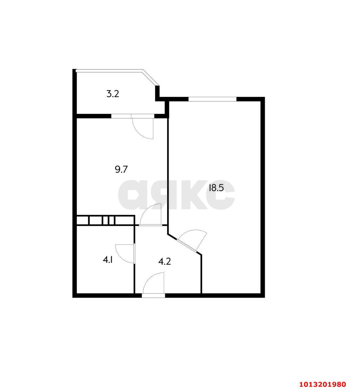 Фото №17: 1-комнатная квартира 39 м² - Краснодар, Губернский, ул. им. Героя Яцкова И.В., 19к1