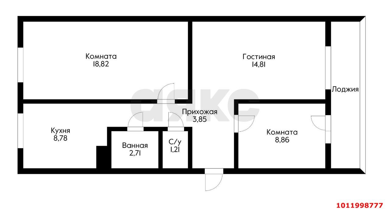 Фото №16: 3-комнатная квартира 61 м² - Ленина, Карасунский внутригородской округ, пер. Буковый, 14