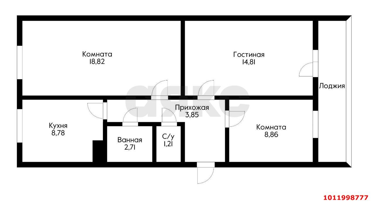Фото №15: 3-комнатная квартира 68&nbsp;м², 5/5&nbsp;эт. - Ленина, мкр. Карасунский внутригородской округ, пер. Буковый, 4