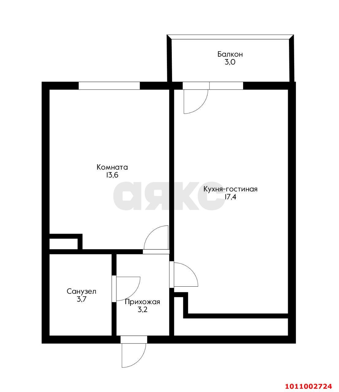 Фото №18: 1-комнатная квартира 39 м² - Краснодар, жилой комплекс Премьера, ул. Автолюбителей, 1/7к1