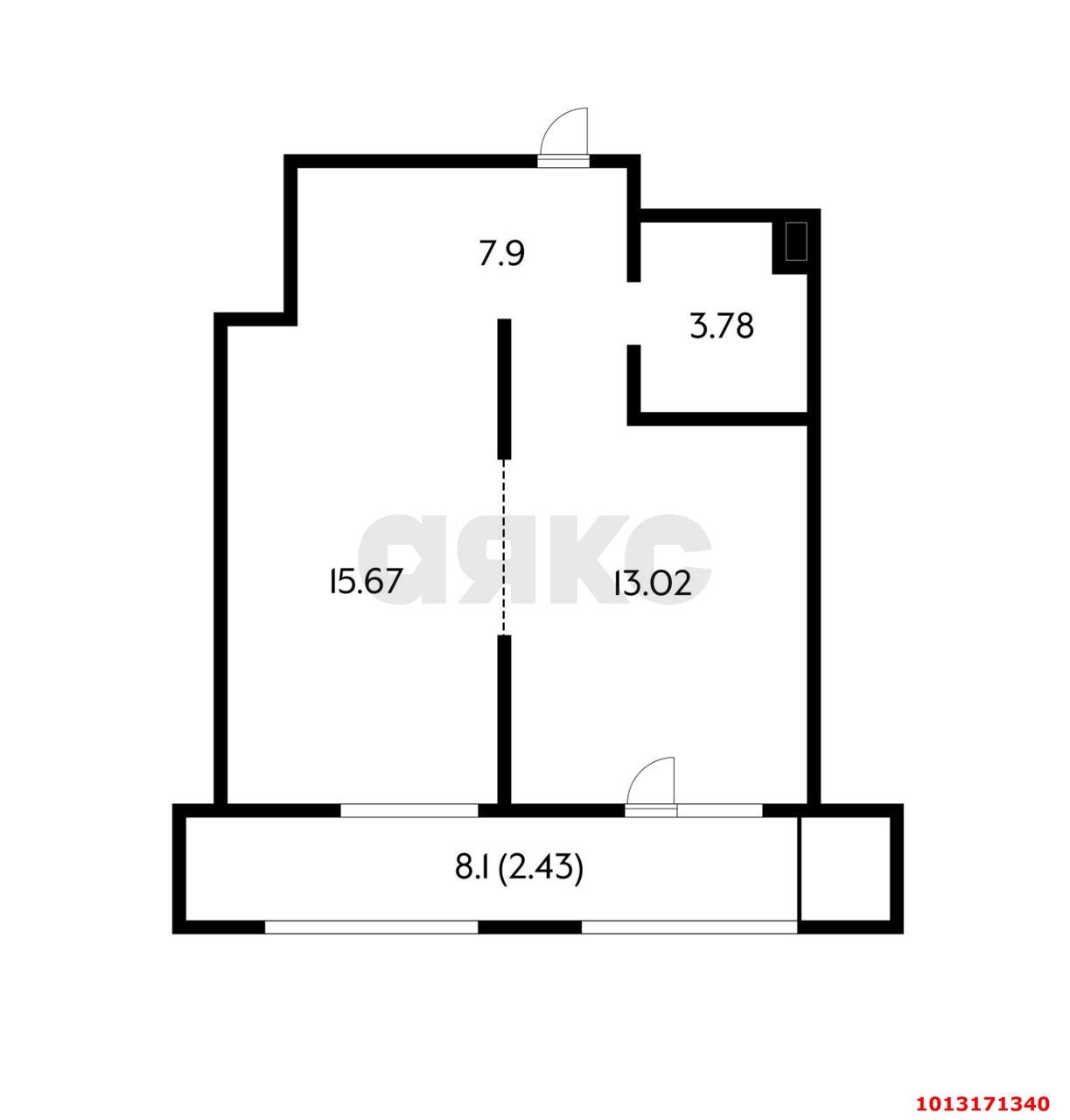 Фото №17: 1-комнатная квартира 49 м² - Краснодар, жилой комплекс Новелла, ул. Питерская, 40