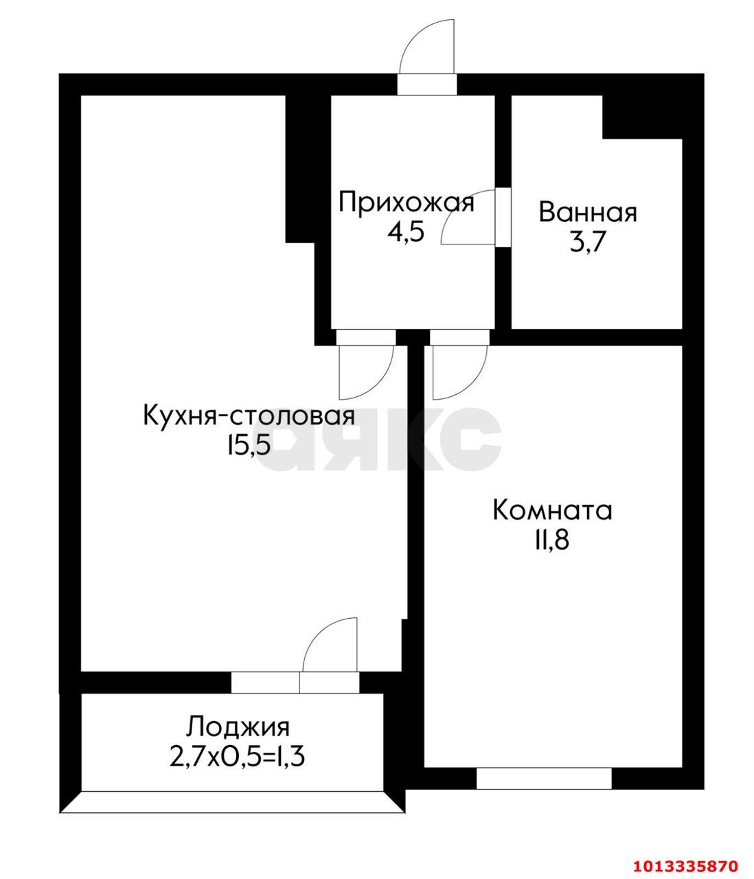 Фото №10: 1-комнатная квартира 36 м² - Краснодар, коттеджный  Николино Парк, ул. Лётчика Позднякова, 21