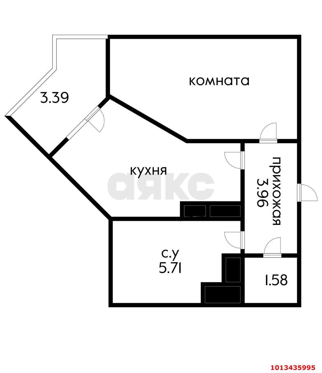 Фото №20: 1-комнатная квартира 37 м² - Краснодар, жилой комплекс Семейный Парк, ул. Душистая, 60к2