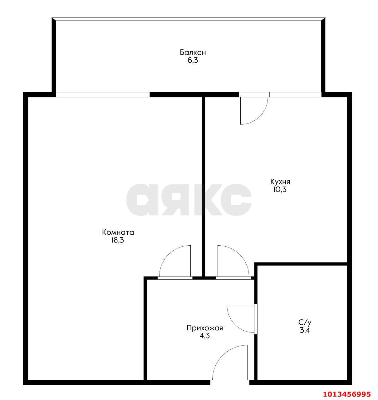 Фото №3: 1-комнатная квартира 42 м² - Краснодар, жилой комплекс Версаль, ул. Черниговская, 1