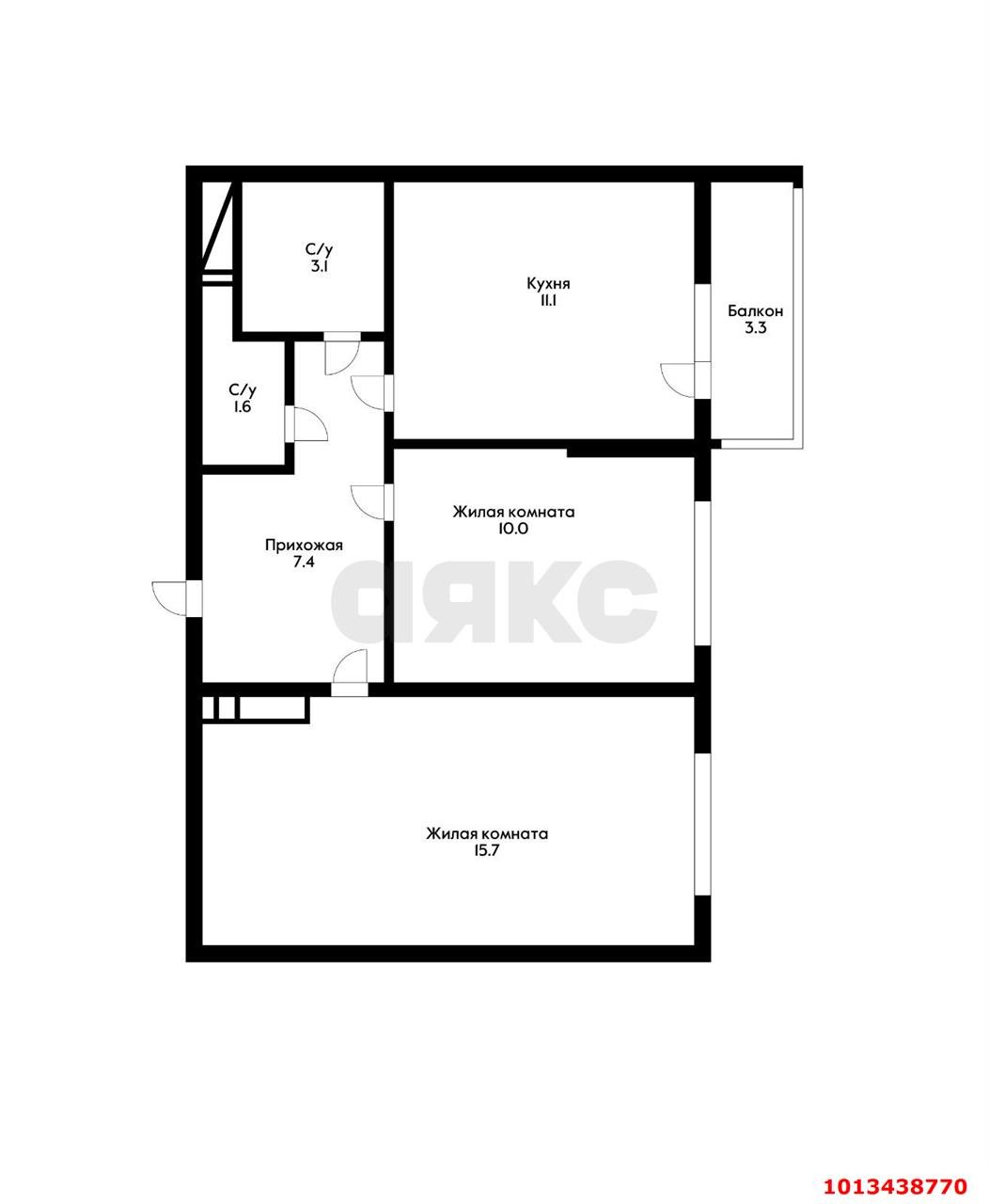 Фото №9: 2-комнатная квартира 52 м² - Краснодар, жилой комплекс Свобода, ул. Понтийская