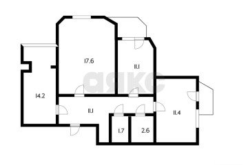 Фото №5: 3-комнатная квартира 80 м² - Краснодар, мкр. Юбилейный, пр-кт Чекистов, 33