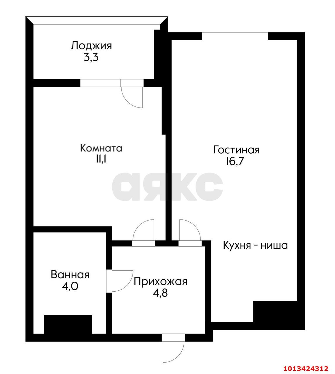 Фото №19: 1-комнатная квартира 38 м² - Краснодар, Гидростроителей, ул. Снесарева, 17/1к1