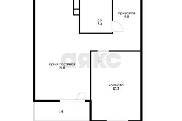 Фото №3: 1-комнатная квартира 37 м² - Краснодар, мкр. Прикубанский внутригородской округ, ул. Круговая, 4/1