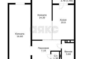 Фото №2: 2-комнатная квартира 52 м² - Краснодар, мкр. жилой комплекс Новелла, ул. Питерская, 40к1