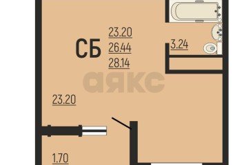 Фото №2: Студия 28 м² - Краснодар, мкр. Славянский, ул. Заполярная, 39лит10