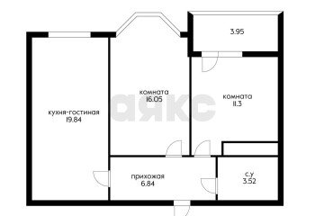 Фото №1: 2-комнатная квартира 57 м² - Анапа, мкр. жилой комплекс Южный квартал, ул. Супсехское шоссе, 39к4