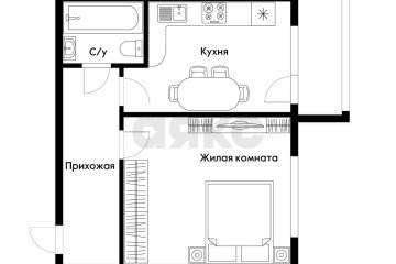 Фото №5: 1-комнатная квартира 36 м² - Российский, мкр. жилой комплекс Лучистый, ул. Шевкунова, 5