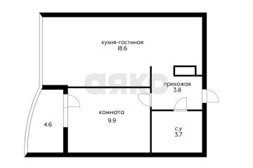 Фото №2: 1-комнатная квартира 36 м² - Краснодар, мкр. жилой комплекс Самолёт-4, ул. Ивана Беличенко, 95к1