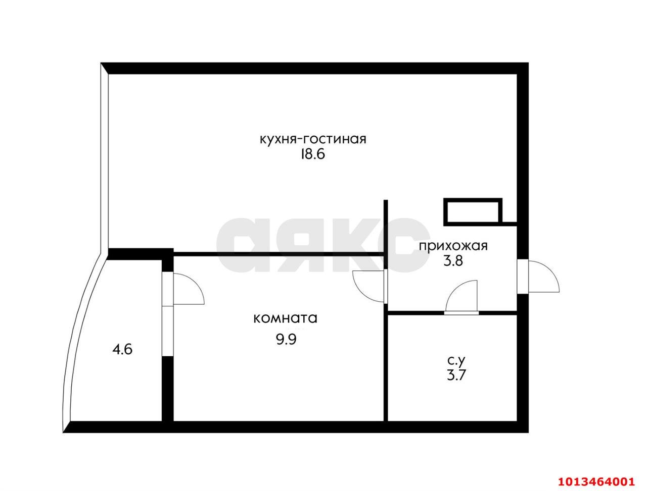 Фото №2: 1-комнатная квартира 40 м² - Краснодар, жилой комплекс Самолёт-4, ул. Ивана Беличенко, 95к1