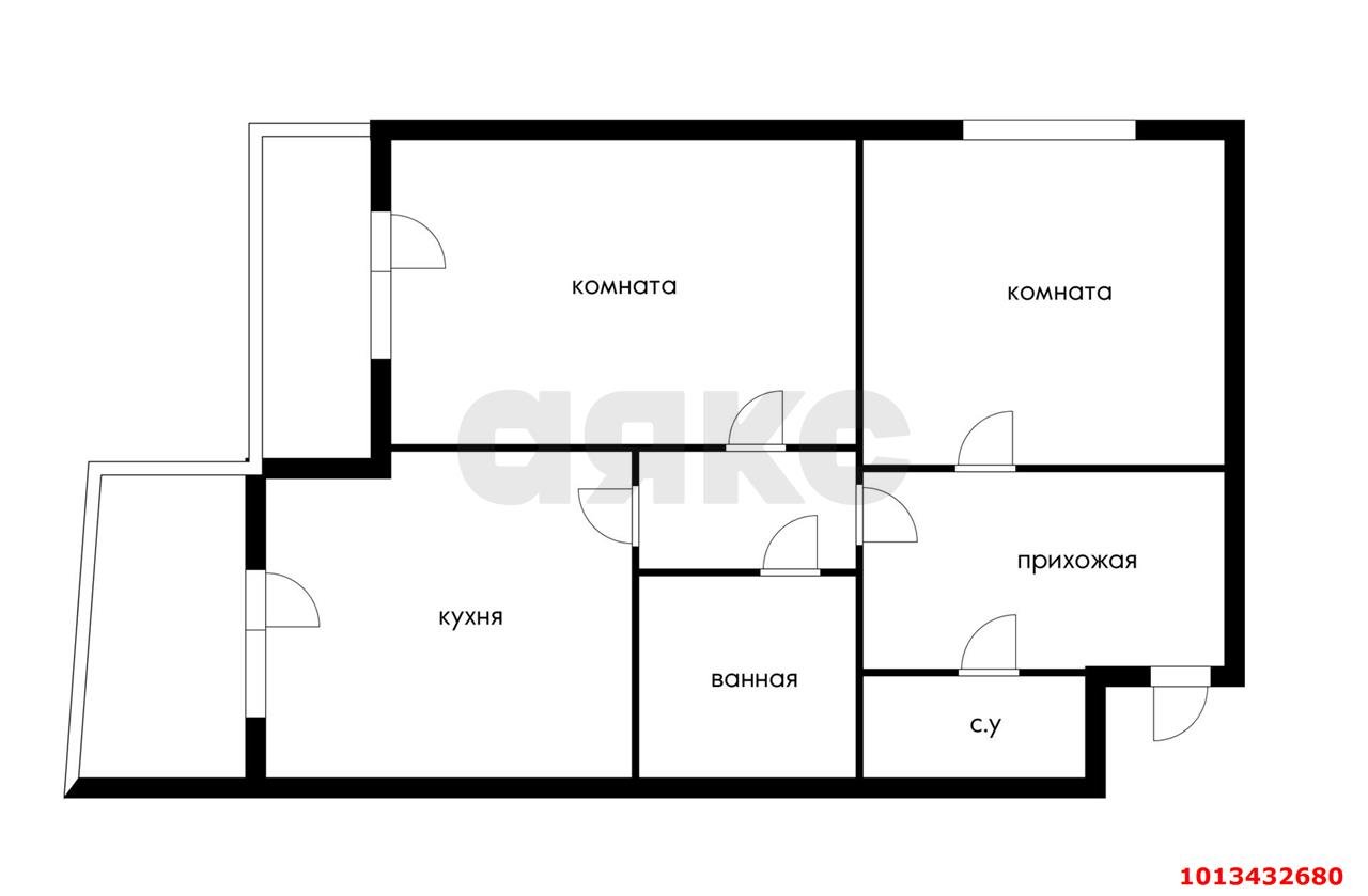 Фото №16: 2-комнатная квартира 63 м² - Краснодар, Микрохирургии глаза, ул. Академика Лукьяненко, 12