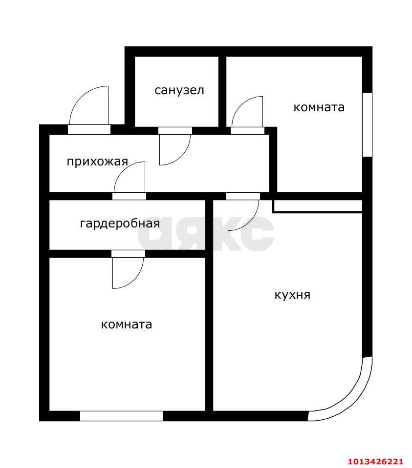 Фото №13: 2-комнатная квартира 52 м² - Яблоновский, ул. Гагарина, 148/4к2