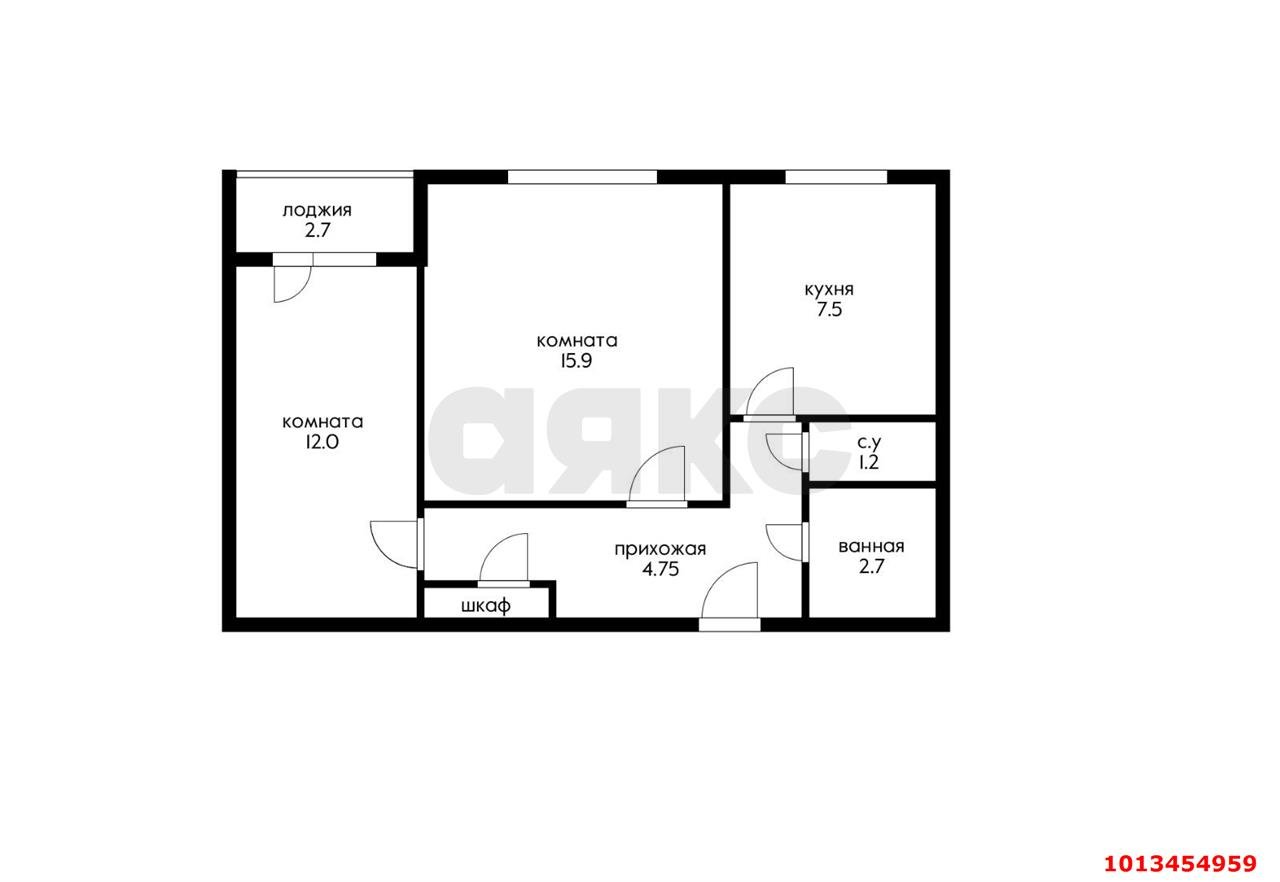 Фото №11: 2-комнатная квартира 50 м² - Краснодар, Комсомольский, ул. Тюляева, 4/1