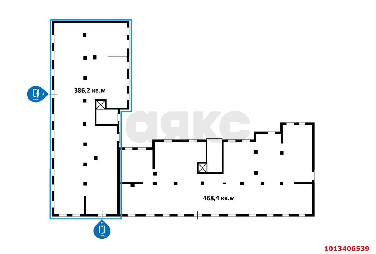 Фото №6: Торговое помещение 387 м² - Российский, жилой комплекс Луч, ул. Куликова Поля, 35