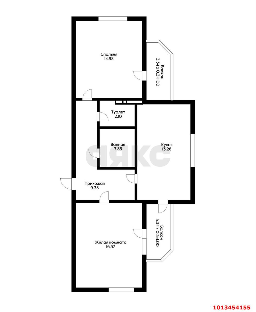 Фото №6: 2-комнатная квартира 62 м² - Краснодар, жилой комплекс Лучший, ул. Ростовское шоссе, 30/6