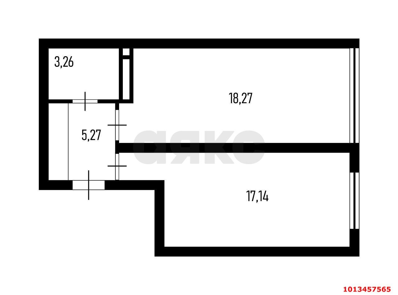 Фото №20: 1-комнатная квартира 43 м² - Краснодар, жилой комплекс Цветы, ул. Круговая, 4Вк7