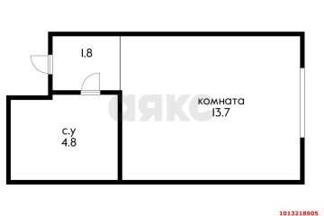 Фото №5: Студия 20 м² - Краснодар, мкр. Прикубанский внутригородской округ, ул. Калужская, 24/3