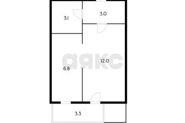 Фото №5: 1-комнатная квартира 25 м² - Новая Адыгея, ул. Тургеневское шоссе, 33/3к22