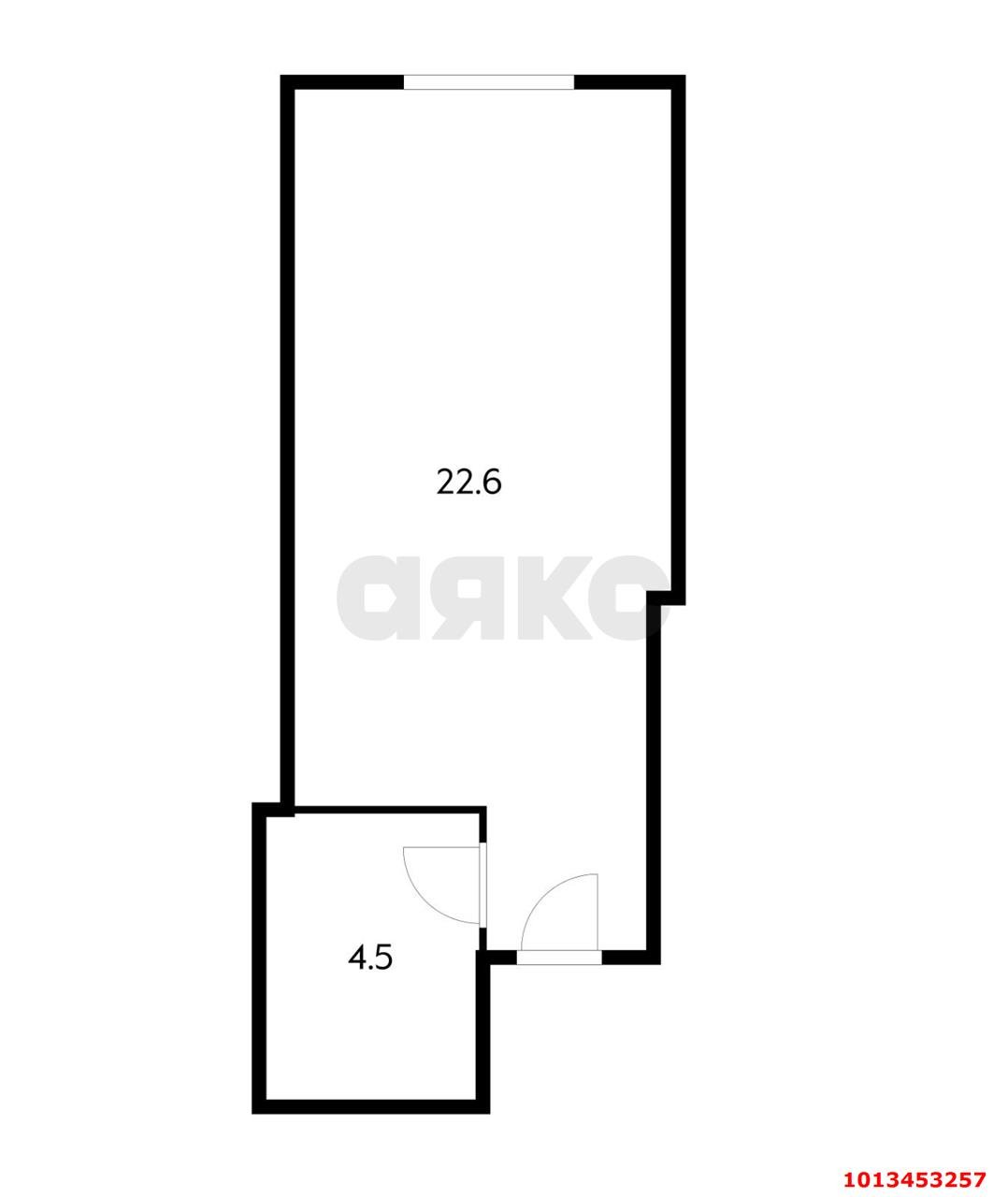 Фото №9: Студия 27 м² - Краснодар, Северный, ул. Большевистская, 230