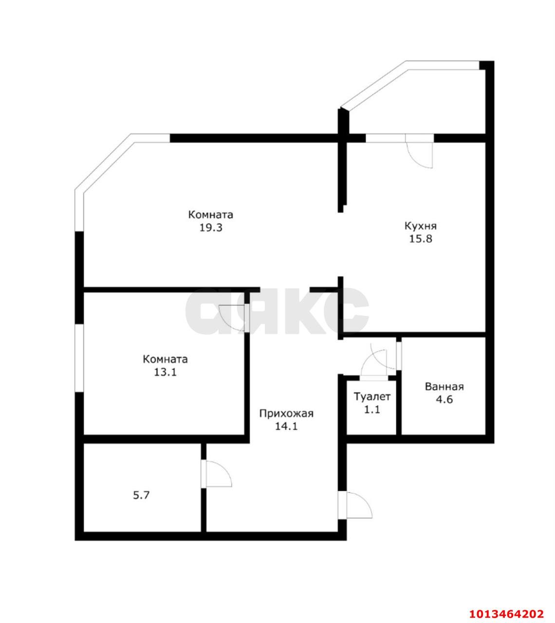 Фото №20: 2-комнатная квартира 75 м² - Краснодар, Школьный, ул. Филатова, 19/2