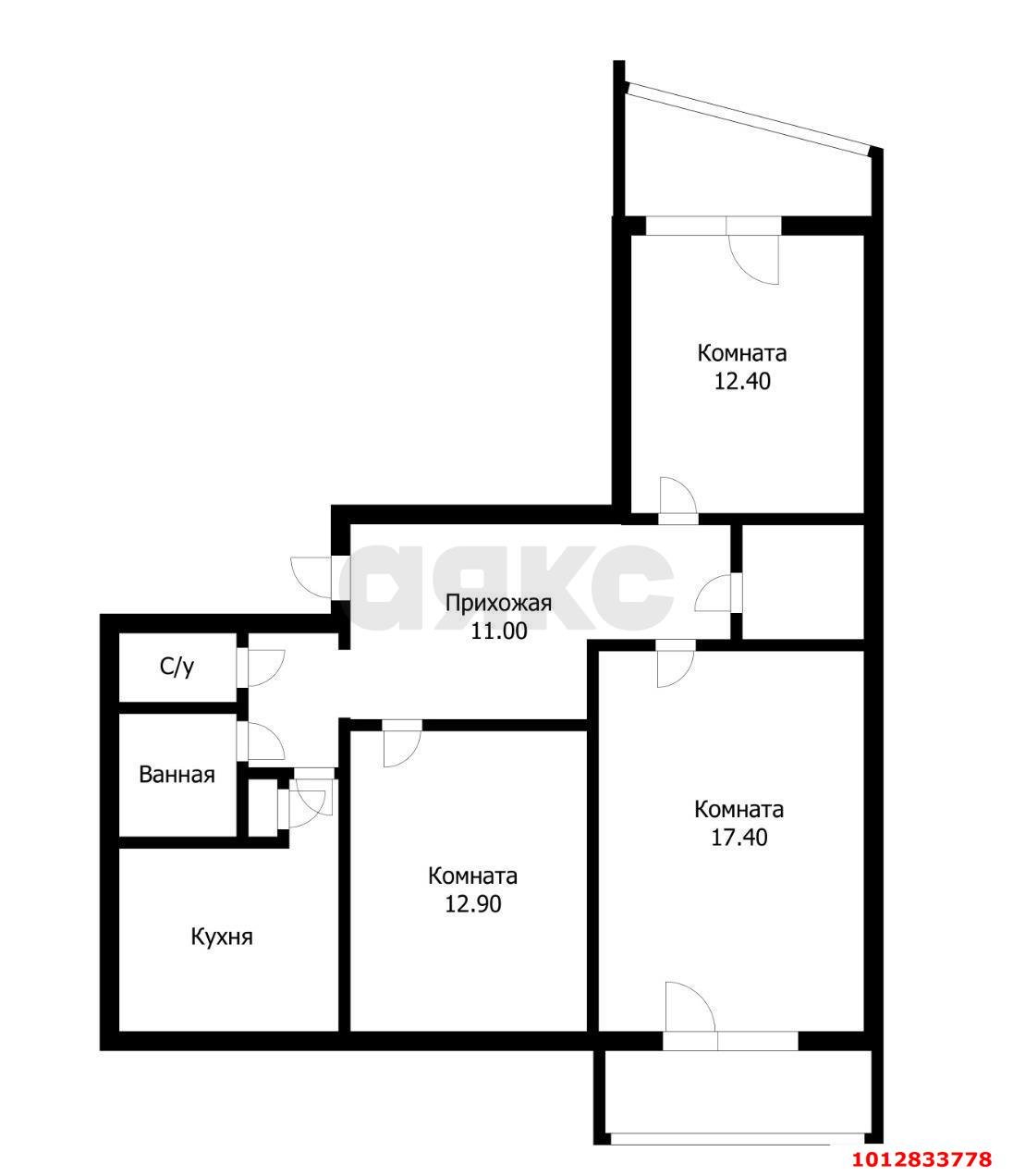 Фото №18: 3-комнатная квартира 75 м² - Краснодар, Комсомольский, ул. Уральская, 174