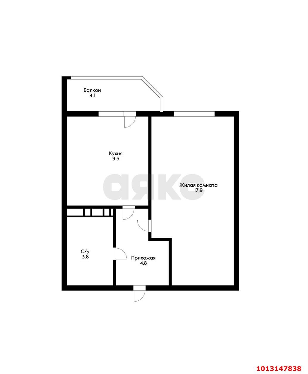 Фото №18: 1-комнатная квартира 40 м² - Краснодар, Молодёжный, ул. Дубравная, 15